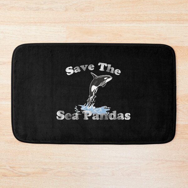 Item preview, Mens Save The Sea Pandas Funny Whale Orca Dolphin Ocean Life designed and sold by Mehdi Art.