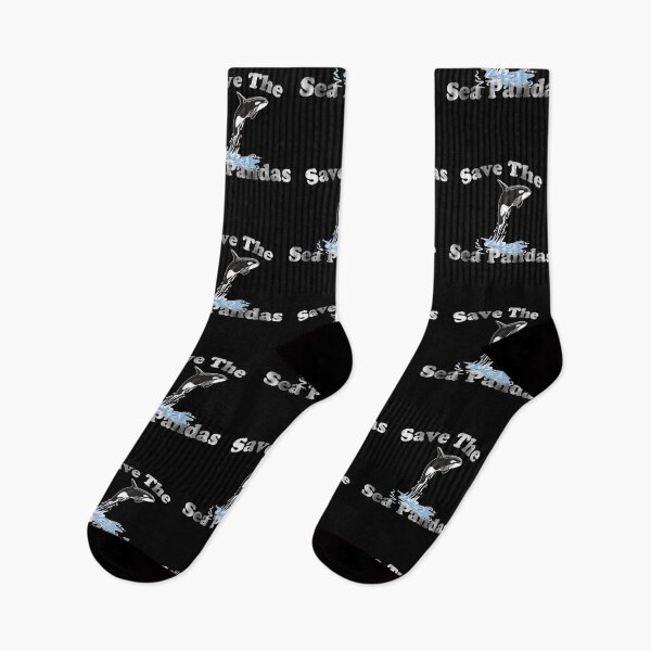 Item preview, Mens Save The Sea Pandas Funny Whale Orca Dolphin Ocean Life designed and sold by Mehdi Art.
