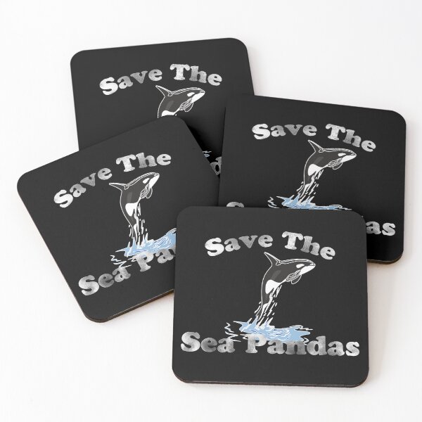 Item preview, Mens Save The Sea Pandas Funny Whale Orca Dolphin Ocean Life designed and sold by Mehdi Art.