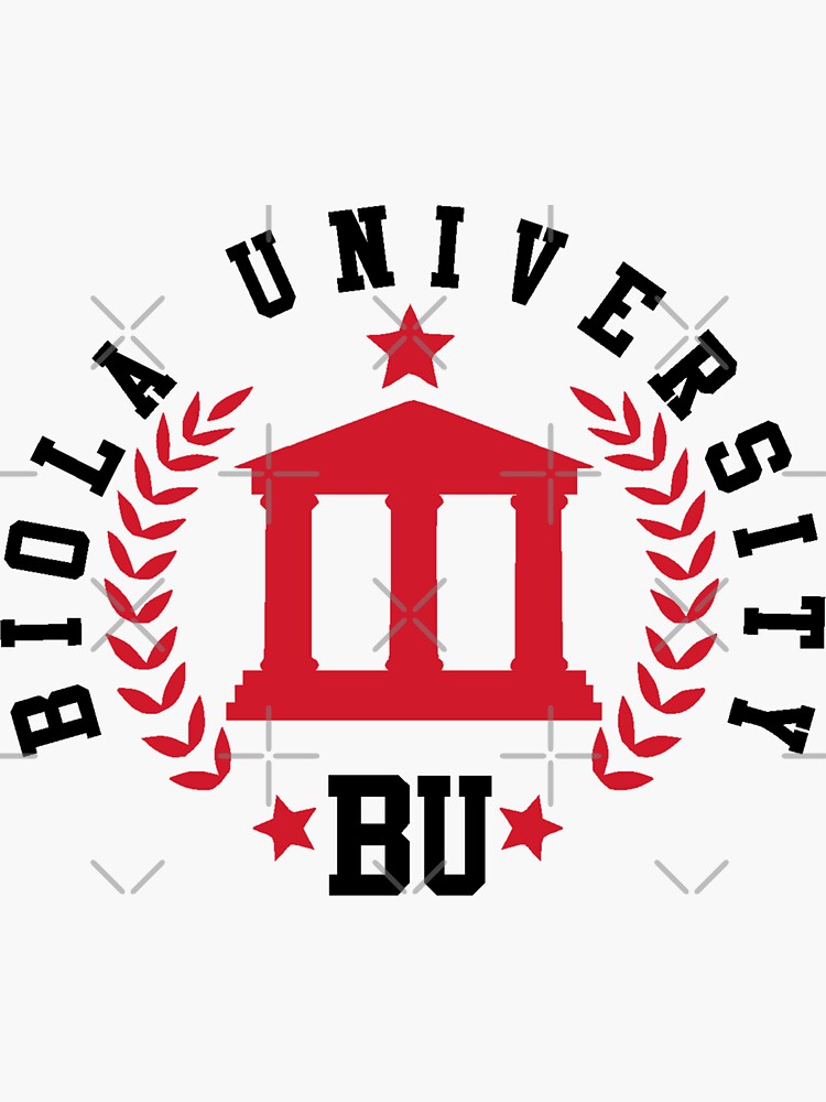 "Biola University" Sticker by MyUniversity Redbubble