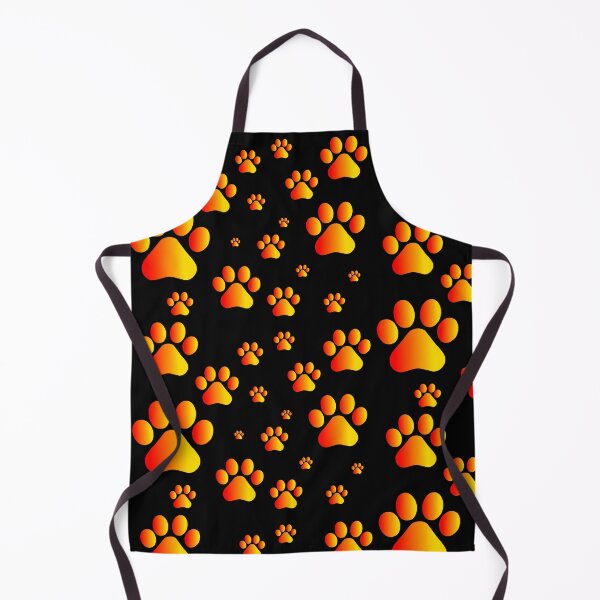 Item preview, Warm Red Yellow Pawprint Pattern designed and sold by Deborah Camp.