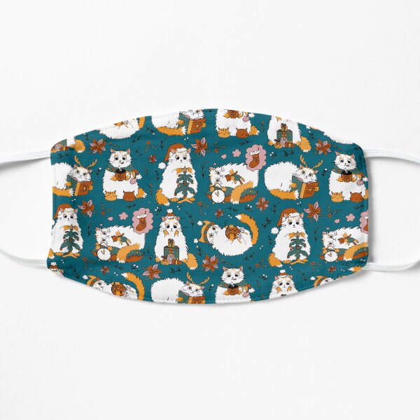 Christmas cats Flat Mask