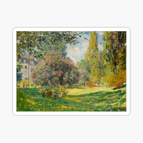Vista previa del artículo con la obra «Paisaje El Parc Monceau Claude Monet», diseñado y vendido por Vintage Designs +.