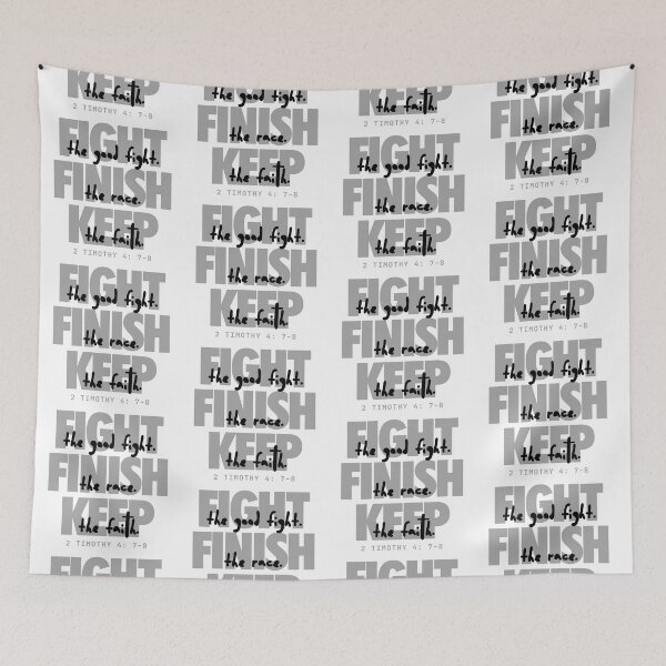 Item preview, Fight the good fight (black). 2 Timothy 4:7-8 designed and sold by Cane & Abel Creations ..