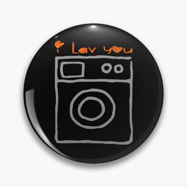 Item preview, The illustration shows the phrase I lav youup the drawing of a washing machine designed and sold by Goliardika-Shop.