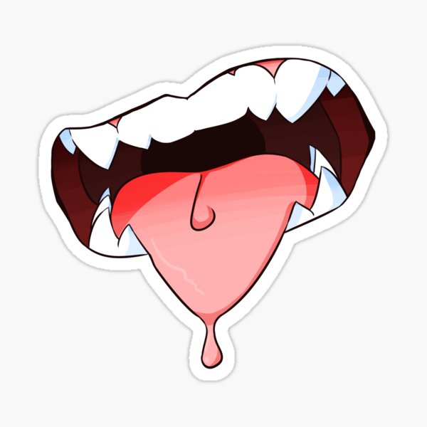 Sharp Teeth Stickers Redbubble - sharp teeth decal roblox