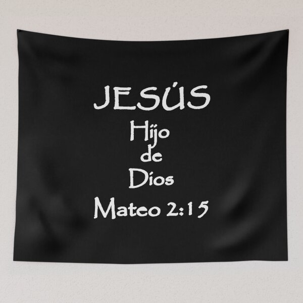 Item preview, Matthew 2:15 Jesus Son of God Spanish Bible Verse designed and sold by NombresDeJesus.