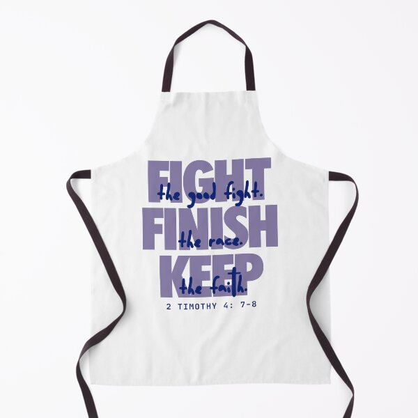 Item preview, Fight the good fight (blueberry). 2 Timothy 4:7-8 designed and sold by Cane & Abel Creations ..