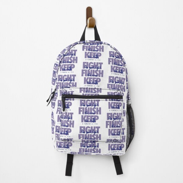 Item preview, Fight the good fight (blueberry). 2 Timothy 4:7-8 designed and sold by Cane & Abel Creations ..