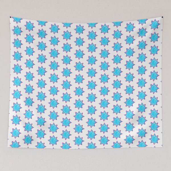 Item preview,  Star, Crayon star, 8 point star, blue star, star doodle designed and sold by Nostrathomas66.