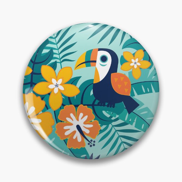 Item preview, Gone Troppo - Orange and Aqua designed and sold by Daisy Beatrice.
