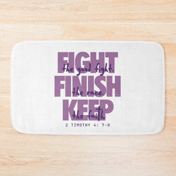 Item preview, Fight the good fight (grape). 2 Timothy 4:7-8 designed and sold by Cane & Abel Creations ..