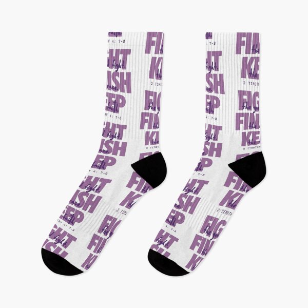 Item preview, Fight the good fight (grape). 2 Timothy 4:7-8 designed and sold by Cane & Abel Creations ..