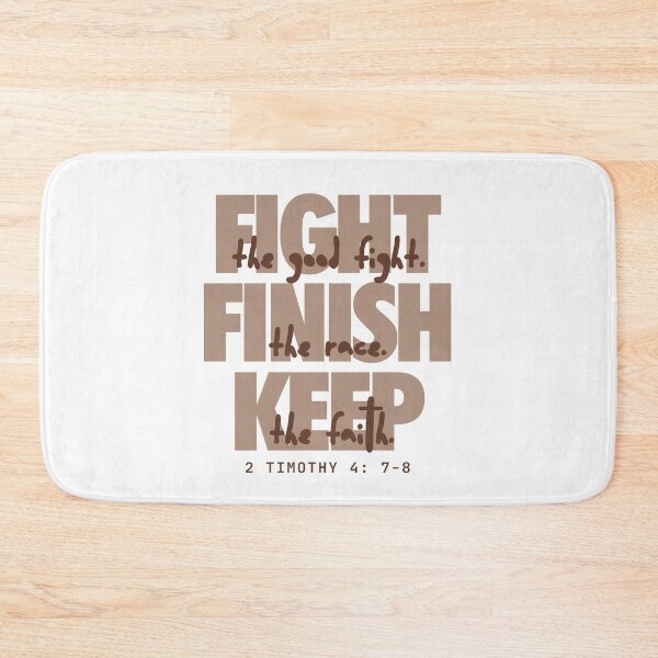 Item preview, Fight the good fight (chocolate). 2 Timothy 4:7-8 designed and sold by Cane & Abel Creations ..