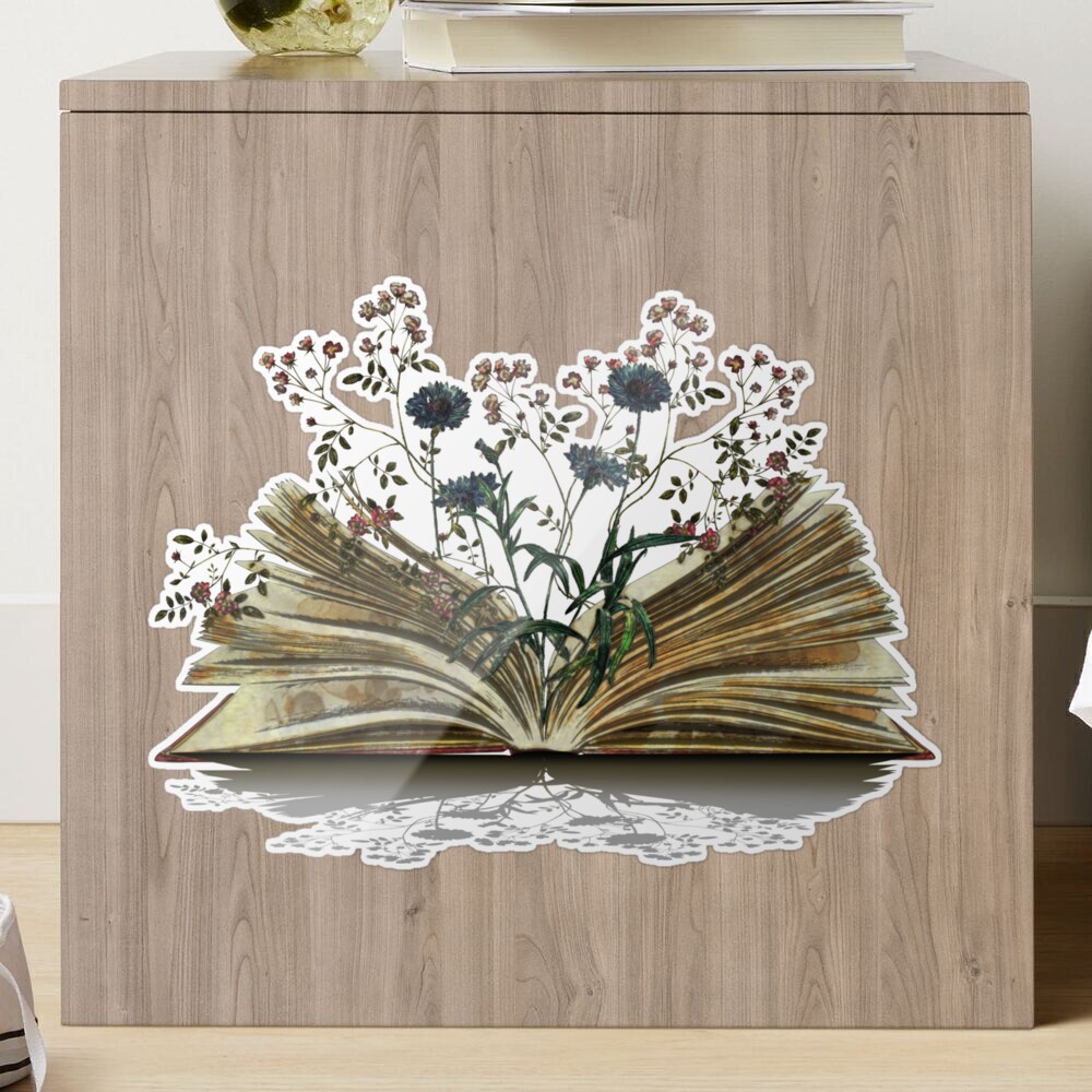 Flower Book Literature and Art Iron-on Stickers for Clothes