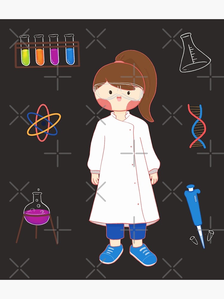 Discover Little scientist Premium Matte Vertical Poster