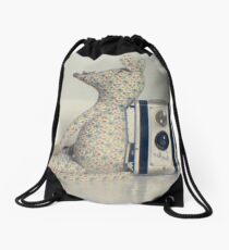 Mouse and camera Drawstring Bag