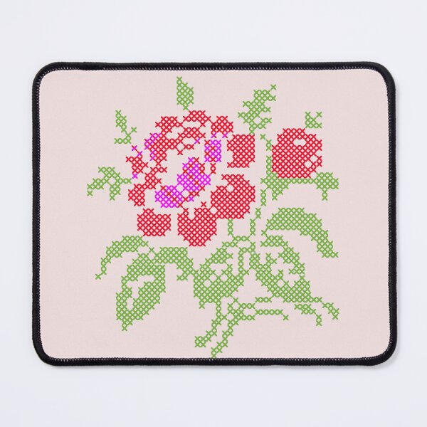 Item preview, Vintage Embroidered Red Rose designed and sold by Anna Lemos.