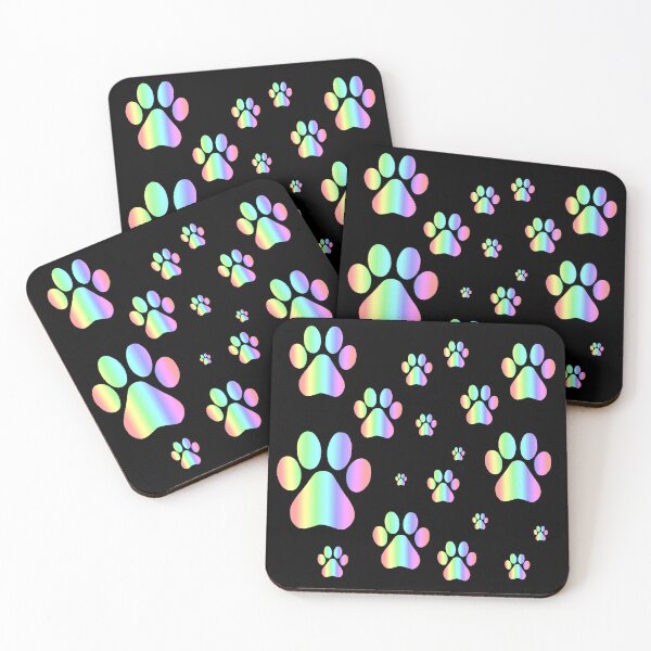 Item preview, Pastel Rainbow Pawprint Pattern  designed and sold by Deborah Camp.