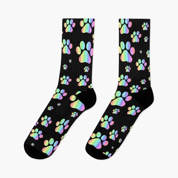 Item preview, Pastel Rainbow Pawprint Pattern  designed and sold by Deborah Camp.