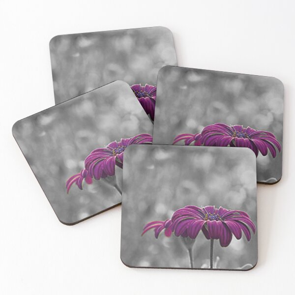 Item preview, Purple Flower on Black and White Background designed and sold by KVDcreations.