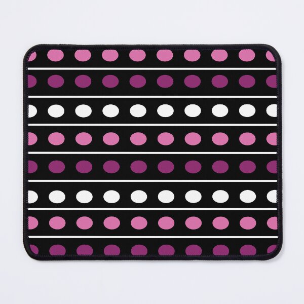 Item preview, Circles Pink Purple White Stripes Black Background designed and sold by ValeriesGallery.