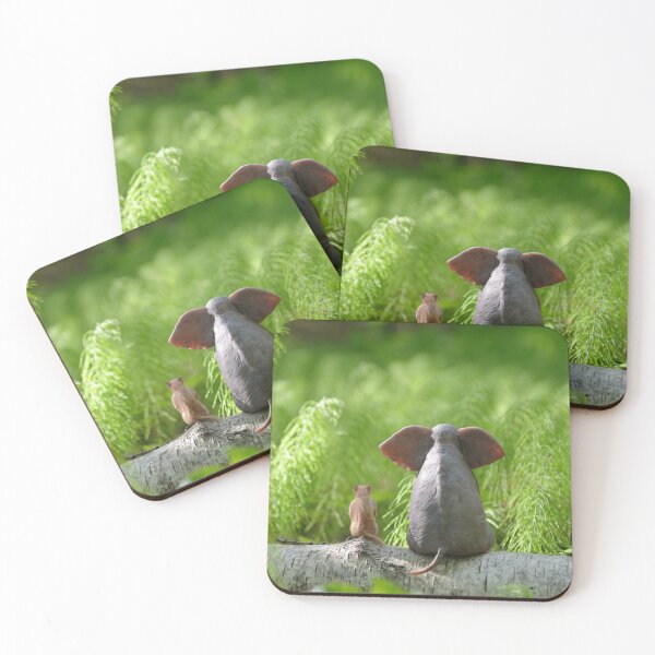 Item preview, elephant and dog sit on a green meadow 2 designed and sold by Mike Kiev art.