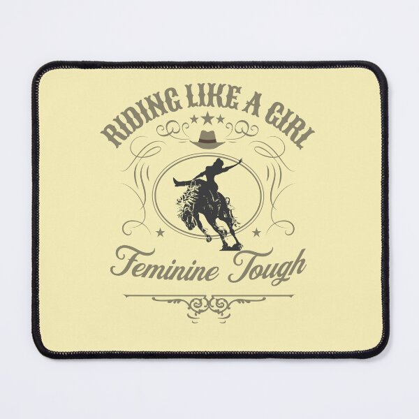 Item preview, Riding Like a Girl  Feminine Tough. black silhouette designed and sold by No1Equestrian.