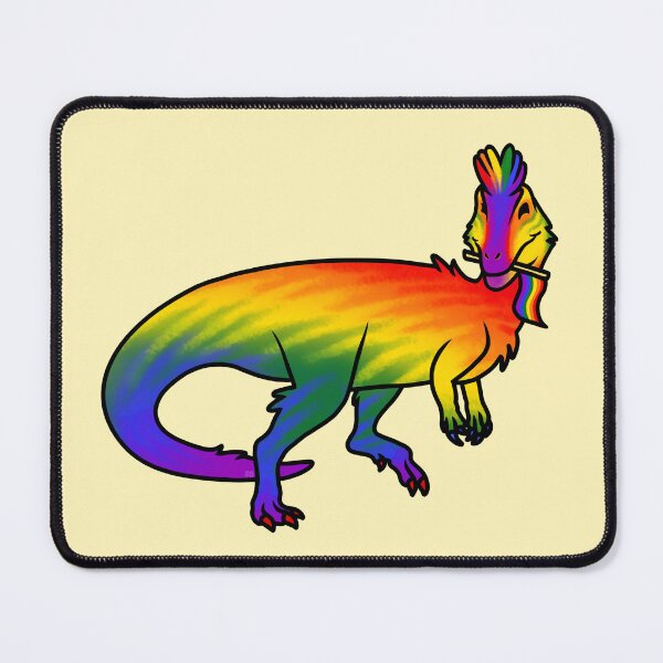 Item preview, PRIDEolophosaurus Prideosaur - Pride Flag Dinosaur designed and sold by saradrawspaleo.