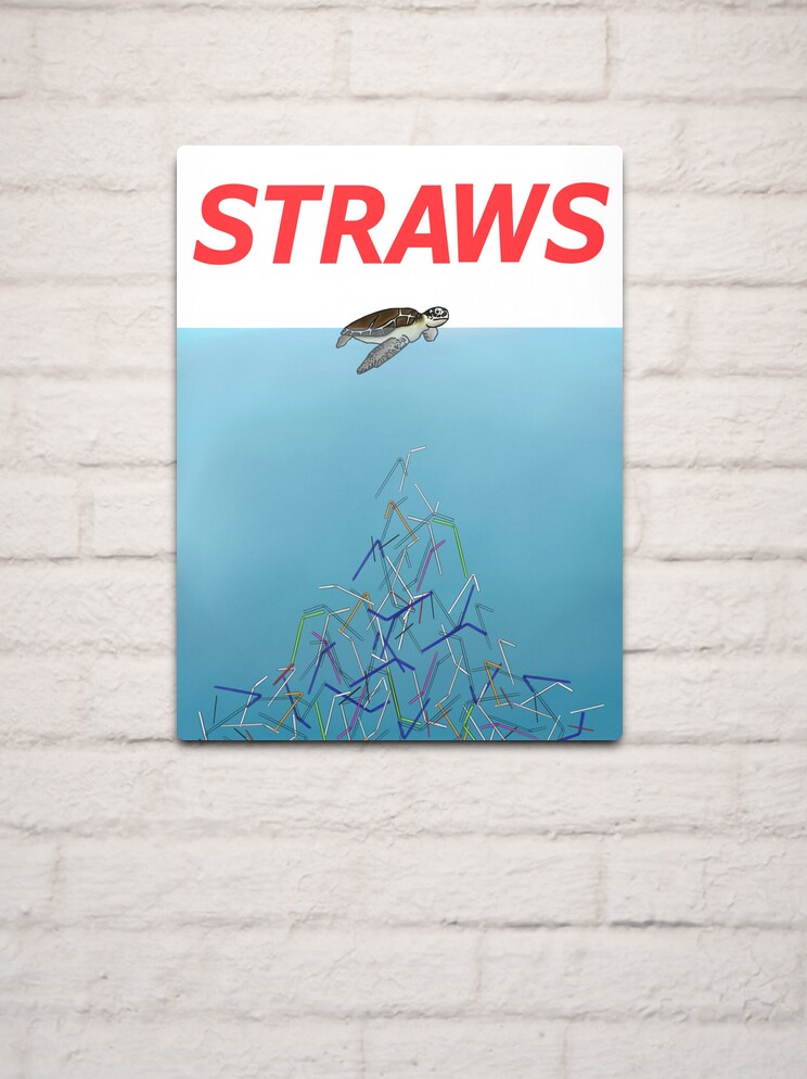 Turtle Straws Jaws Art Print for Sale by Cyanide & Sage