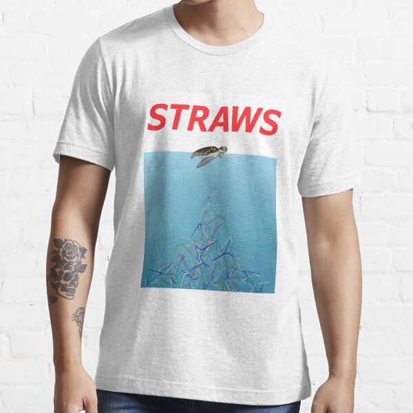 straws t shirt jaws