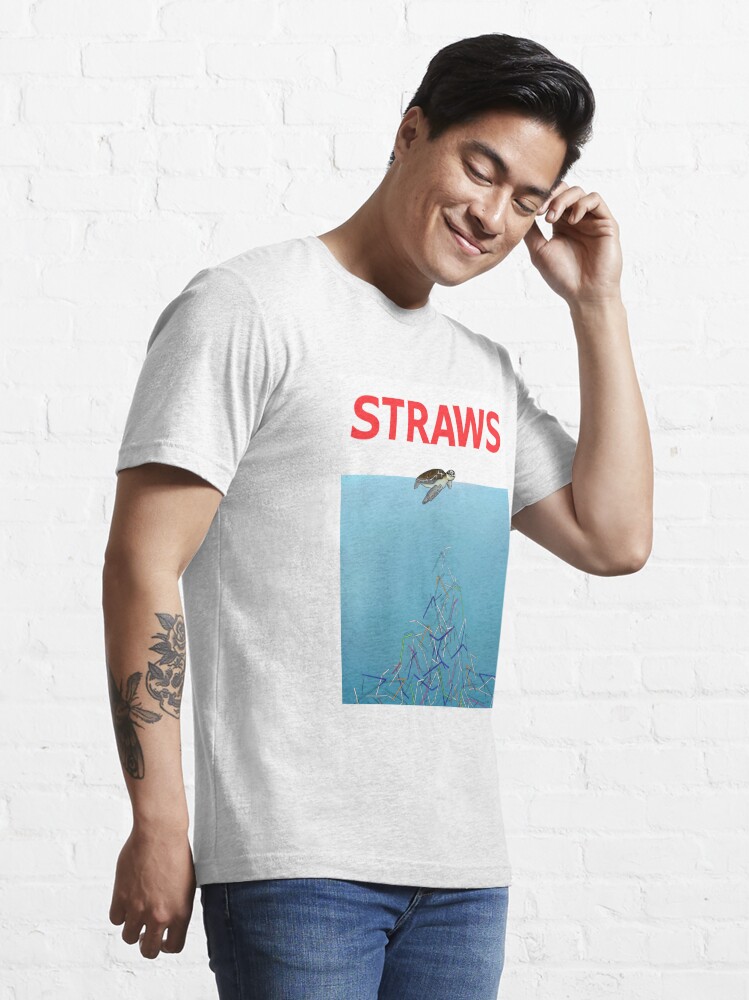 straws t shirt jaws