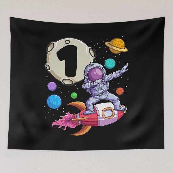 Item preview, Dabbing Astronaut 1 Year Old Birthday Space 1st Birthday designed and sold by PameGraha.