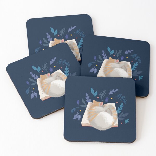 Item preview, Reading at night - sleeping cat designed and sold by Elenanaylor.