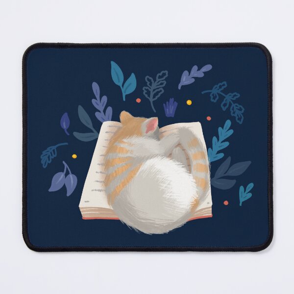 Item preview, Reading at night - sleeping cat designed and sold by Elenanaylor.