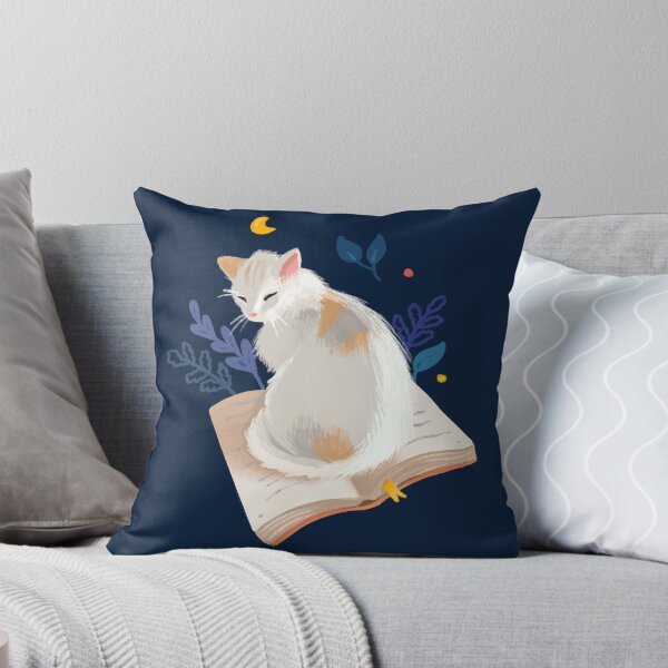 Item preview, Reading at night - sitting cat designed and sold by Elenanaylor.