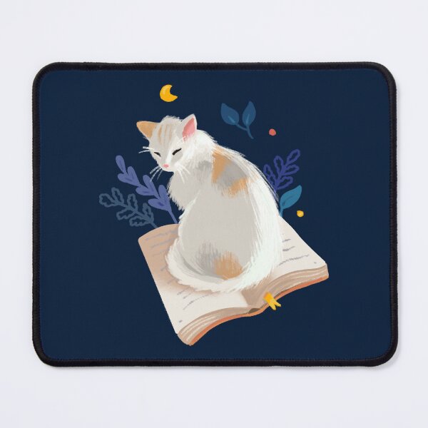 Item preview, Reading at night - sitting cat designed and sold by Elenanaylor.
