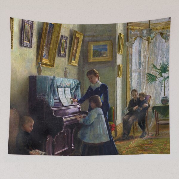 Item preview, Jeanne au Piano by Ludger Larose (1907) designed and sold by allhistory.