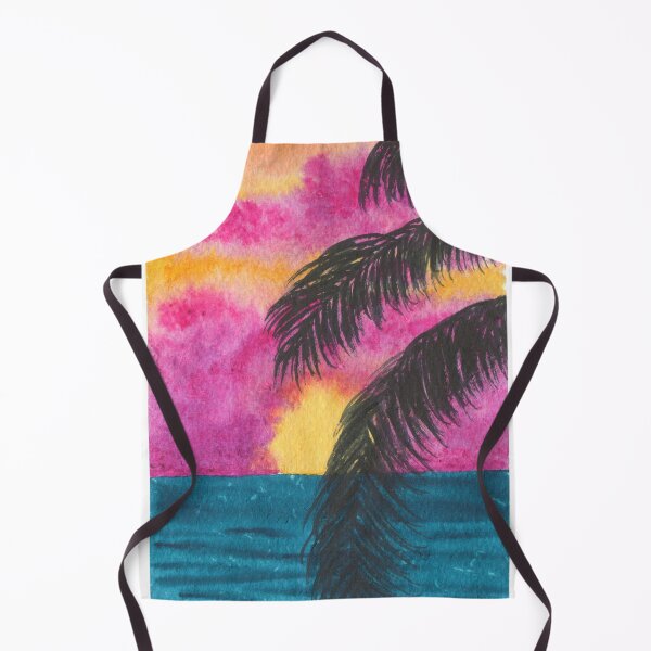Item preview, Palm Tree Leaves in the Pink Sunset designed and sold by galleasstudio.
