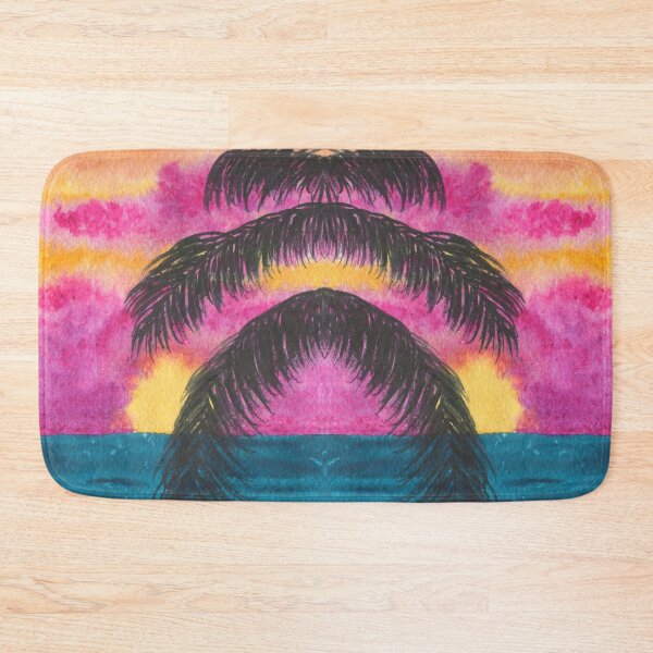 Item preview, Palm Tree Leaves in the Pink Sunset designed and sold by galleasstudio.