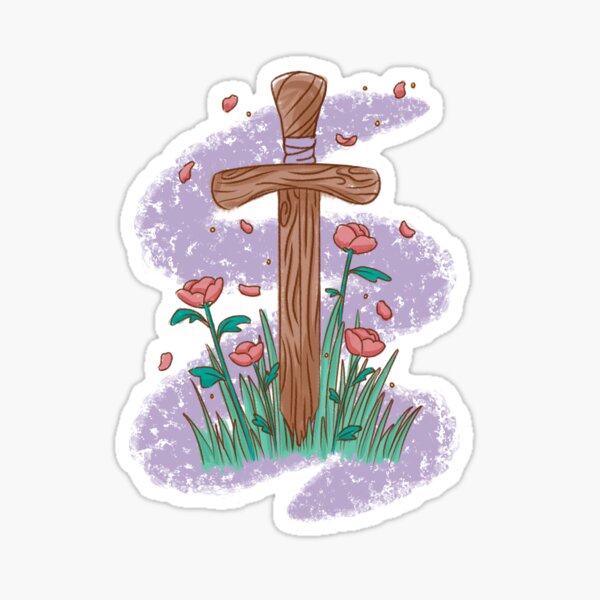 Wooden Sword Sticker