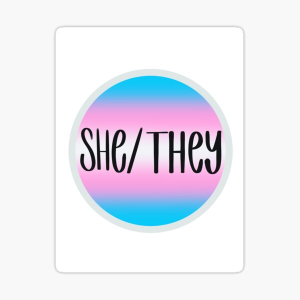 Pronouns Shethey Sticker For Sale By Rmarder Redbubble 9994