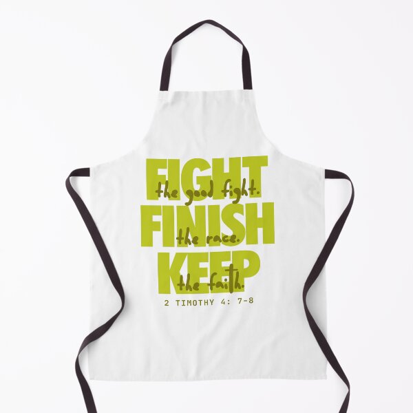Item preview, Fight the good fight (lime). Timothy 4:7-8 designed and sold by Cane & Abel Creations ..
