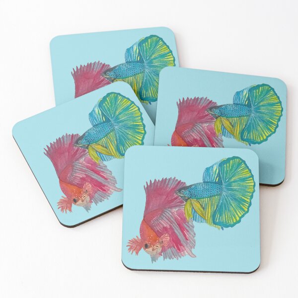 Artikelvorschau, betta-fisch in aquarell entworfen und verkauft von altairaleon.