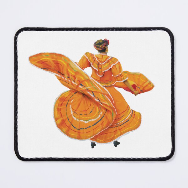 Item preview, Orange Ballet Folklórico Dancer (Baile Folklórico) designed and sold by Ivan Ramirez.
