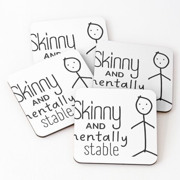 Item preview, If I was Skinny and Mentally Stable Body Positivity Sticker designed and sold by kstrafen.