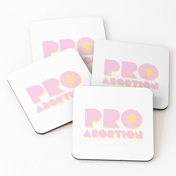 Item preview, PRO ABORTION - PRO CHOICE - PINK - YELLOW - LEGAL - USA  designed and sold by Tropical Blood.