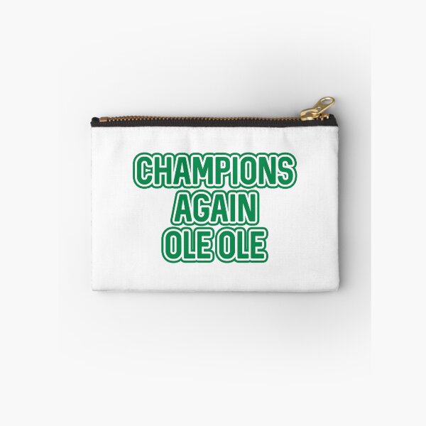 Item preview, CHAMPIONS AGAIN OLE OLE, Glasgow Celtic Football Club Green and White Layered Text Design designed and sold by MacPean.