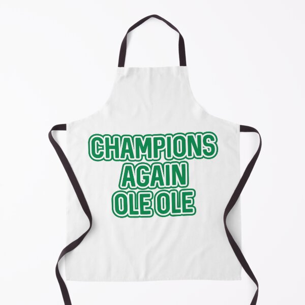 Item preview, CHAMPIONS AGAIN OLE OLE, Glasgow Celtic Football Club Green and White Layered Text Design designed and sold by MacPean.
