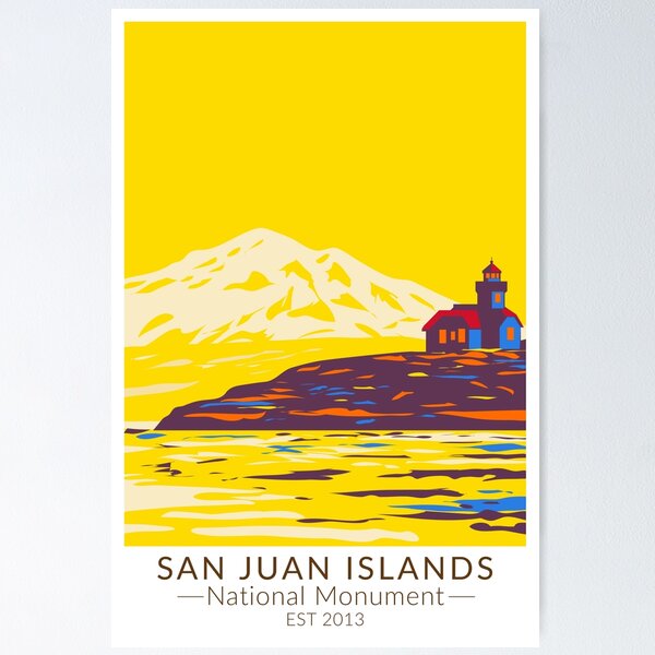 Item preview, San Juan Islands National Monument Washington Archipelago Vintage designed and sold by KrisSidDesigns.